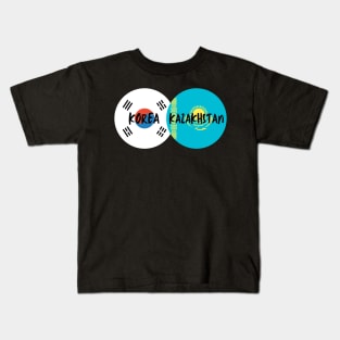 Korean Kazakh - Korea, Kazakhstan Kids T-Shirt